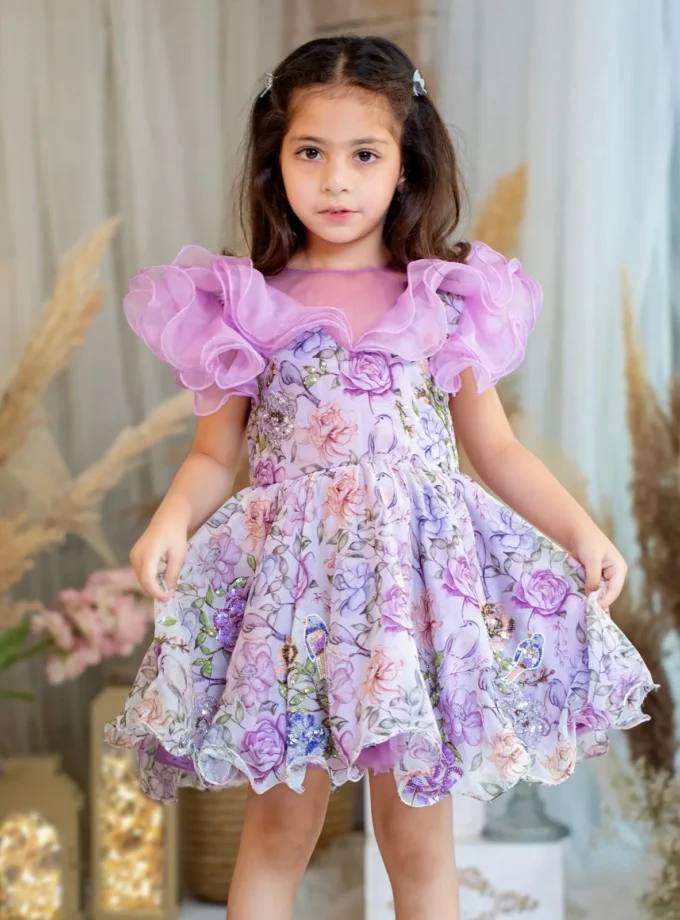 Purple Organza Dress