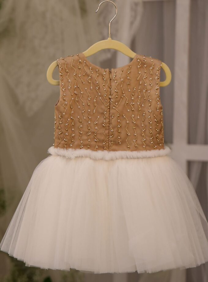 White & Golden Dress
