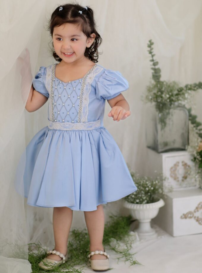 Blue Pearl Short Dress