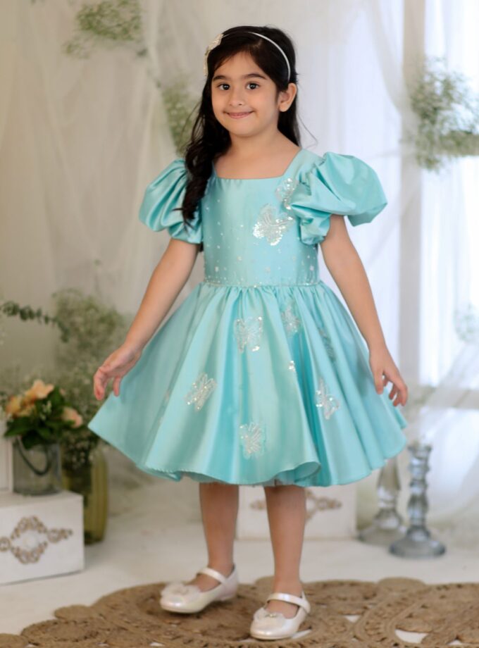 Silver Butterfly Dress