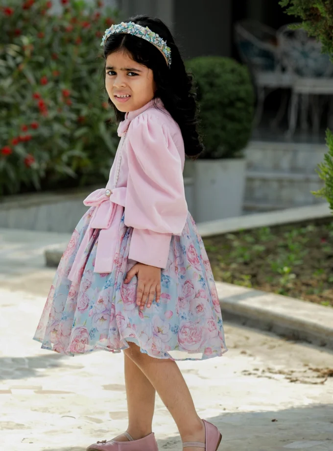 Pink Velvet Dress